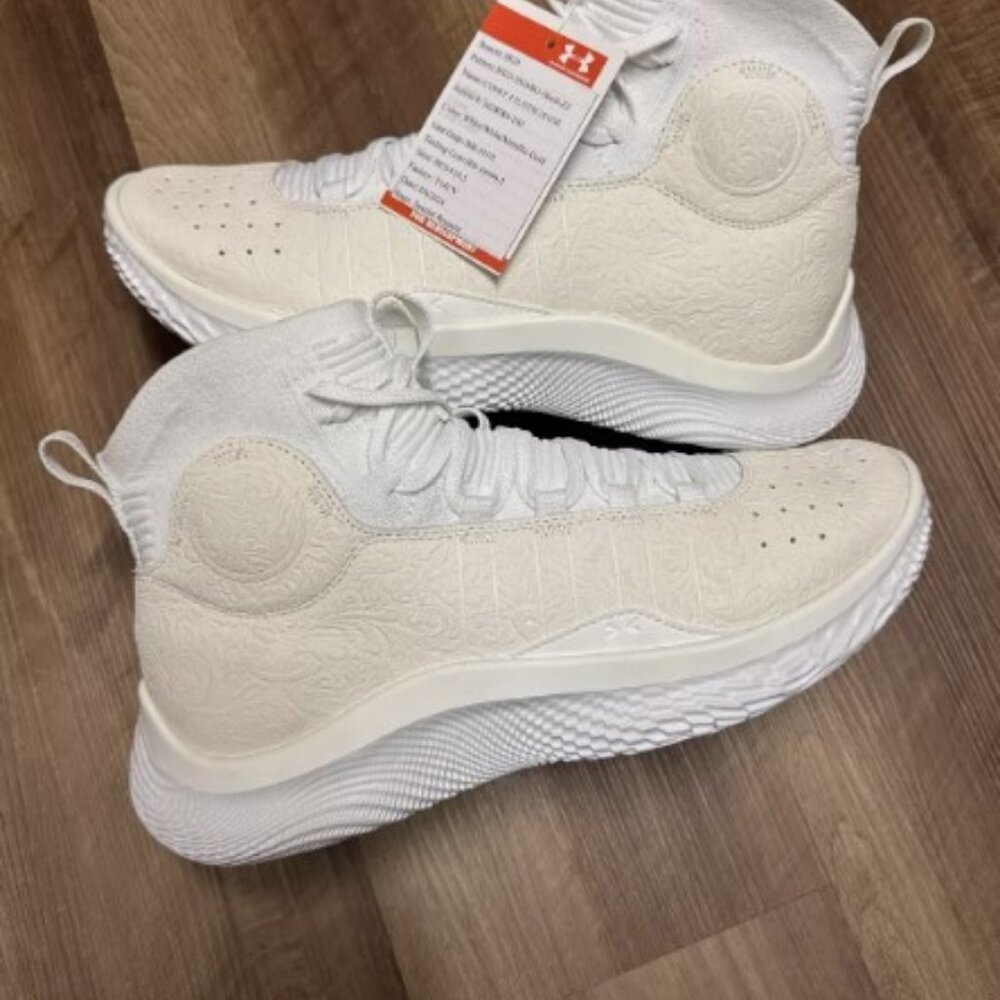 DS SAMPLE CURRY 4 FLOTRO ROSES PE PROMO WHITE SZ 10.5 mvp i iv finals ii 2